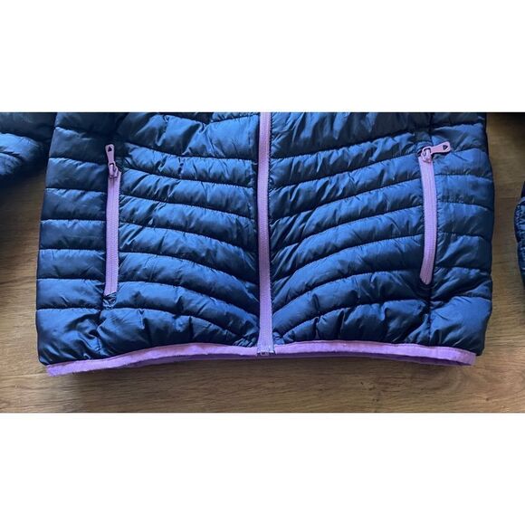 Rokka & Rolla Reversible Puffer Jacket Girl’s XL 14-16 Blue/Lavender Full Zip - Picture 15 of 16